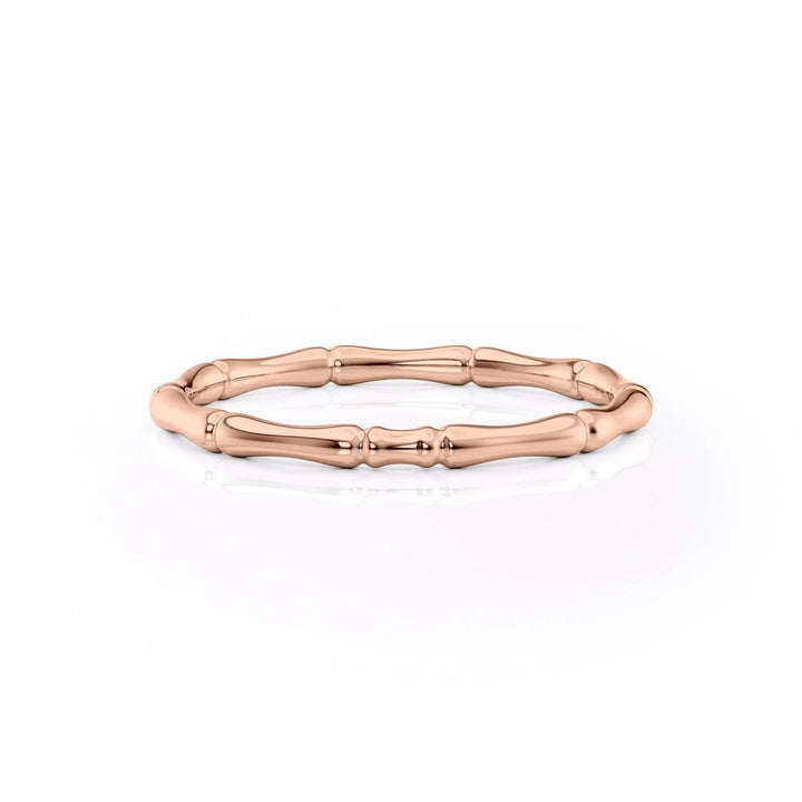 The Ember Wedding Bands Solid 14K Rose#material_14k-rose