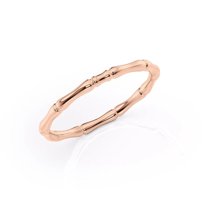 The Ember Wedding Bands Solid 14K Rose#material_14k-rose