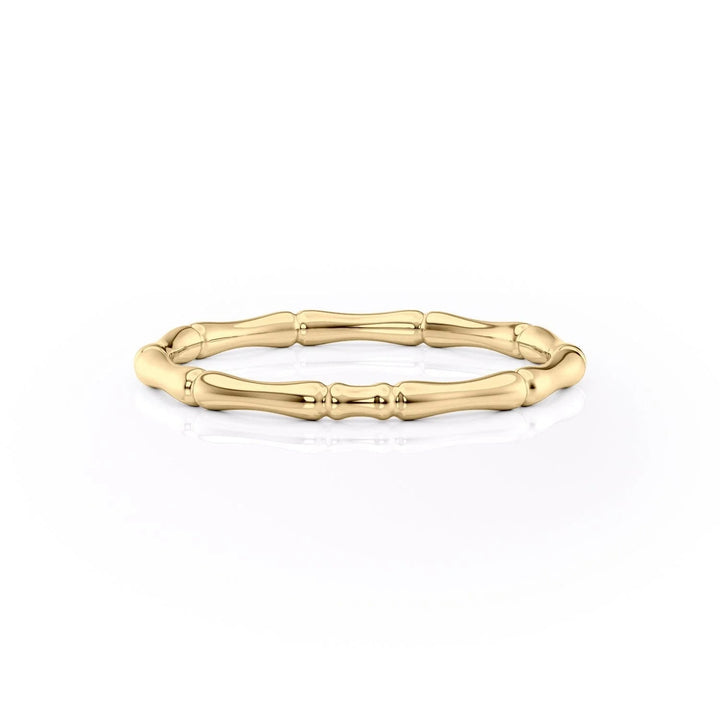 The Ember Wedding Bands Solid#material_18k-gold