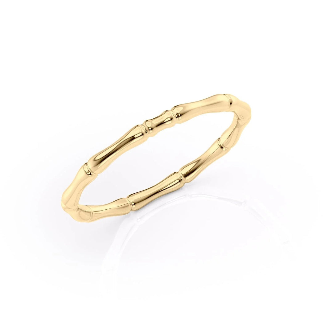 The Ember Wedding Bands Solid#material_18k-gold