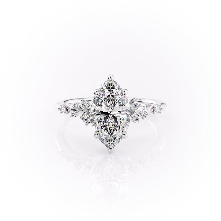 The Emery Set With A Marquise Lab Diamond-L'Amour Brilliance #material_white