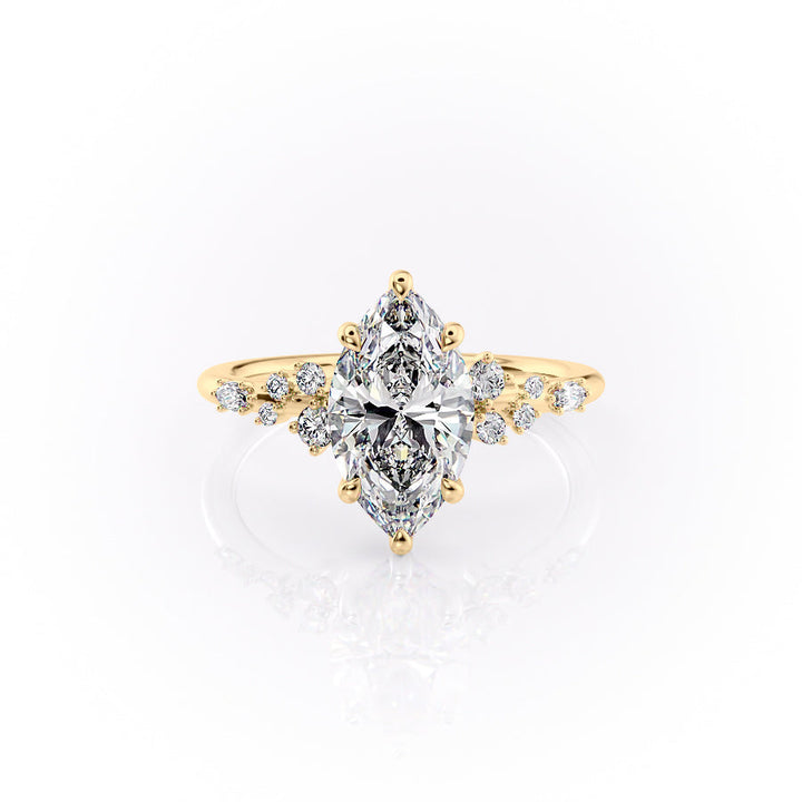 The Emery Set With A Marquise Lab Diamond-L'Amour Brilliance #material_gold