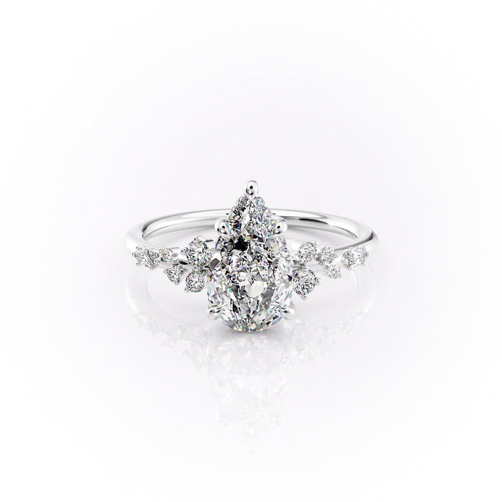 The Emery Set With A Pear Lab Diamond-L'Amour Brilliance #material_white