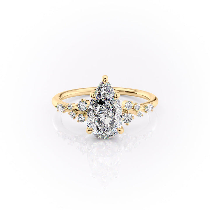 The Emery Set With A Pear Lab Diamond-L'Amour Brilliance #material_gold
