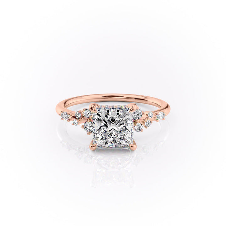 The Emery Set With A Princess Lab Diamond-L'Amour Brilliance #material_rose