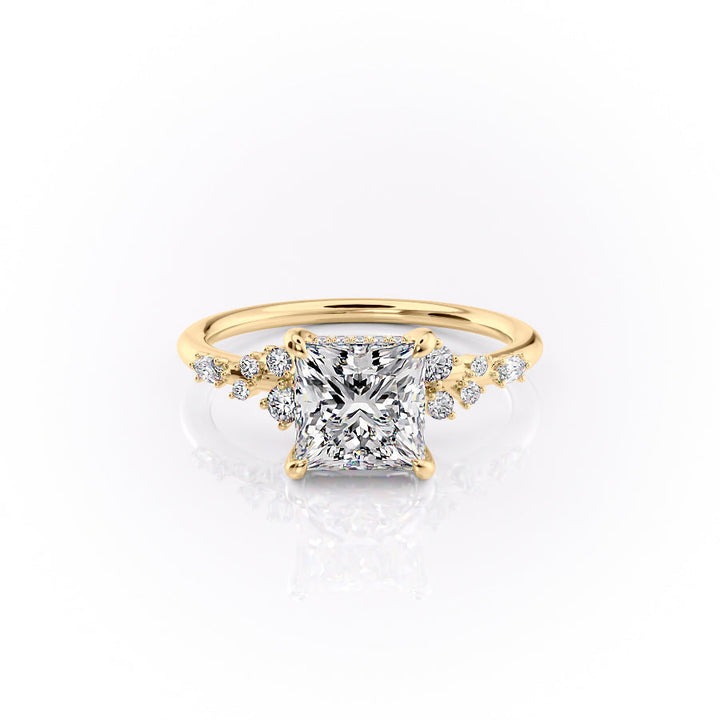 The Emery Set With A Princess Lab Diamond-L'Amour Brilliance #material_gold