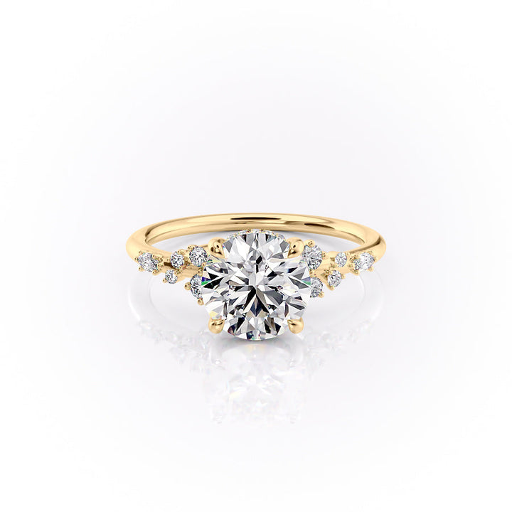 The Emery Set With A Round Lab Diamond-L'Amour Brilliance #material_gold