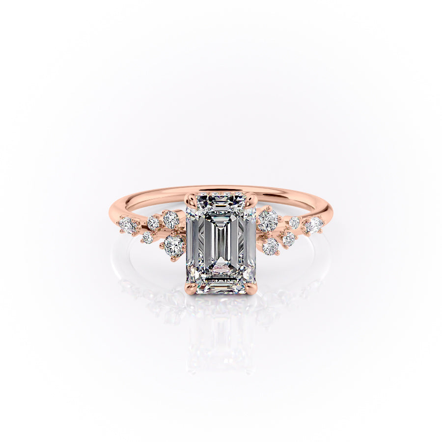 The Emery Set With An Emerald Lab Diamond#material_rose