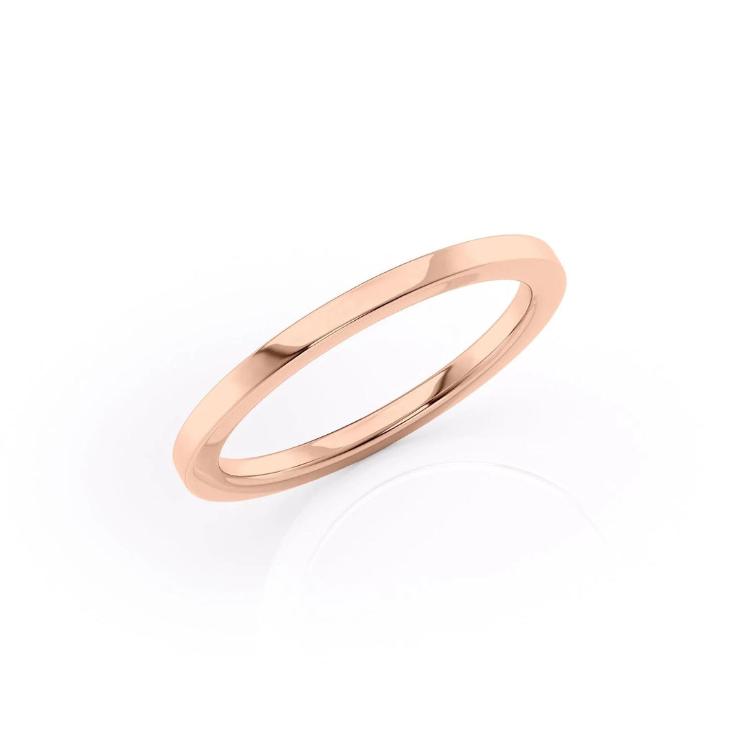 The Estella Wedding Bands Plain 14K Rose#material_14k-rose