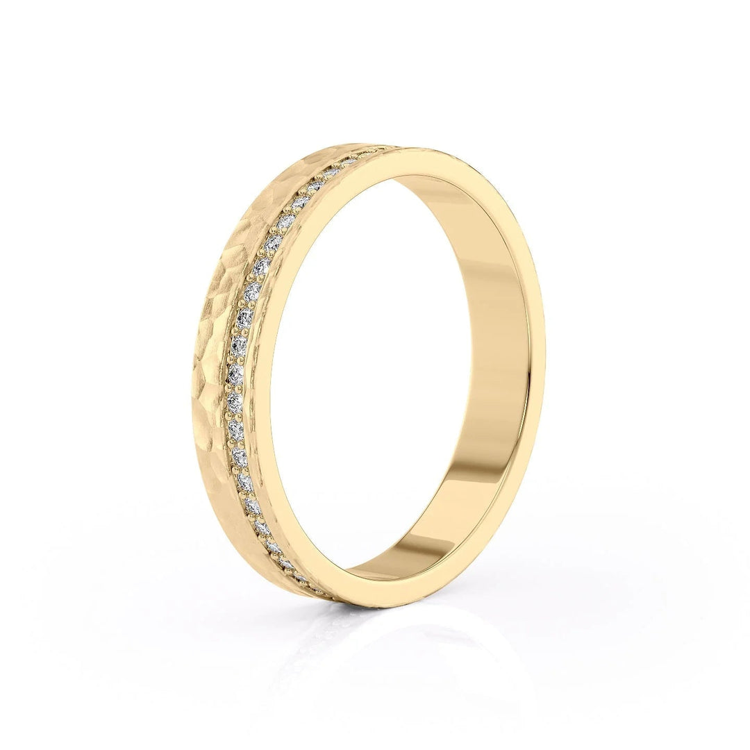 The Etan Wedding Bands Hammered 14K Gold#material_14k-gold