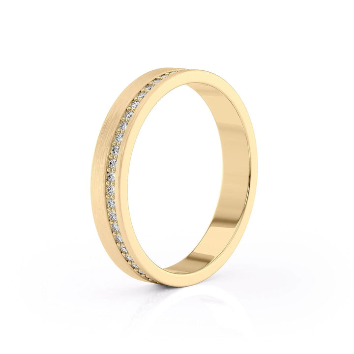 The Etan Wedding Bands Matte 14K Gold#material_14k-gold