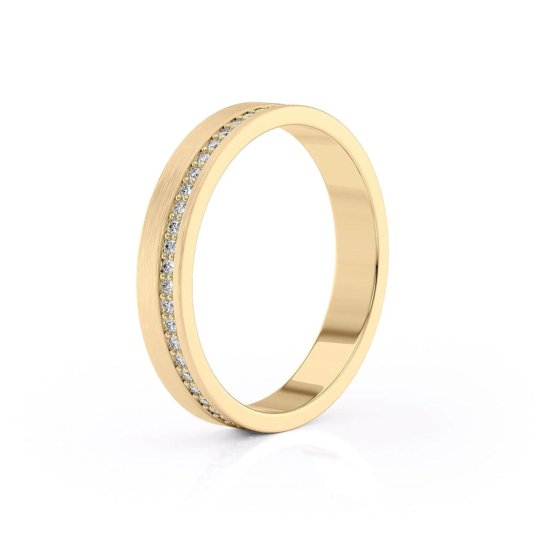 The Etan Wedding Bands Matte 18K Gold#material_18k-gold