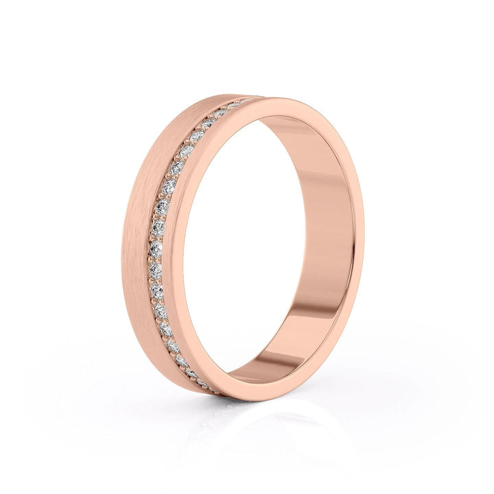 The Etan Wedding Bands Matte 14K Rose#material_14k-rose