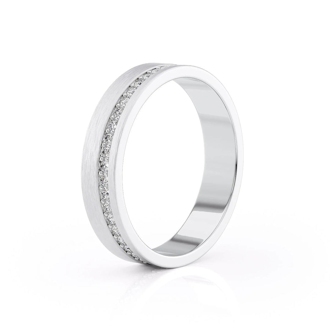 The Etan Wedding Bands Matte 14K White#material_14k-white