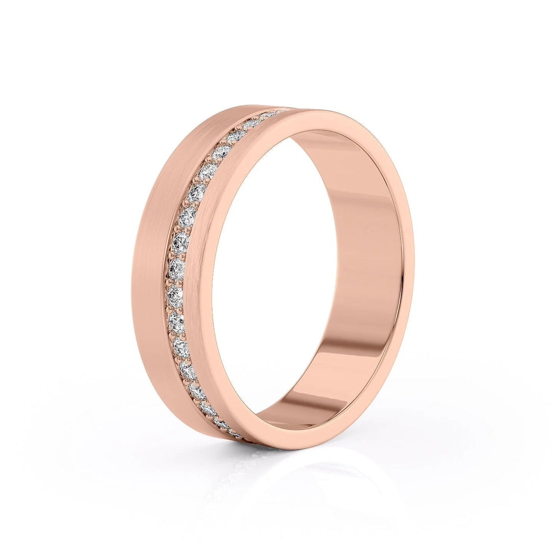 The Etan Wedding Bands Matte 18K Rose#material_18k-rose