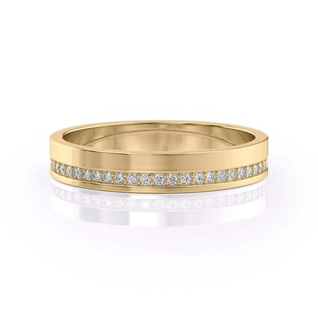 The Etan Wedding Bands Polished 18K Gold#material_18k-gold