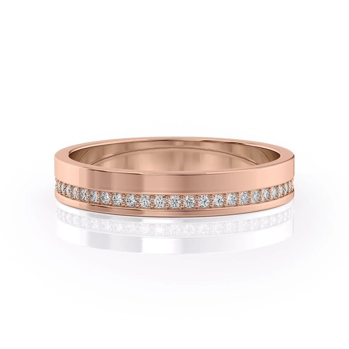 The Etan Wedding Bands Polished 18K Rose#material_18k-rose