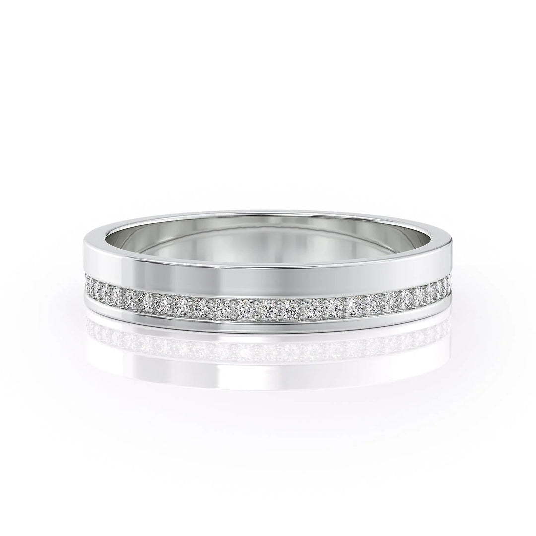 The Etan Wedding Bands Polished 18K White#material_18k-white