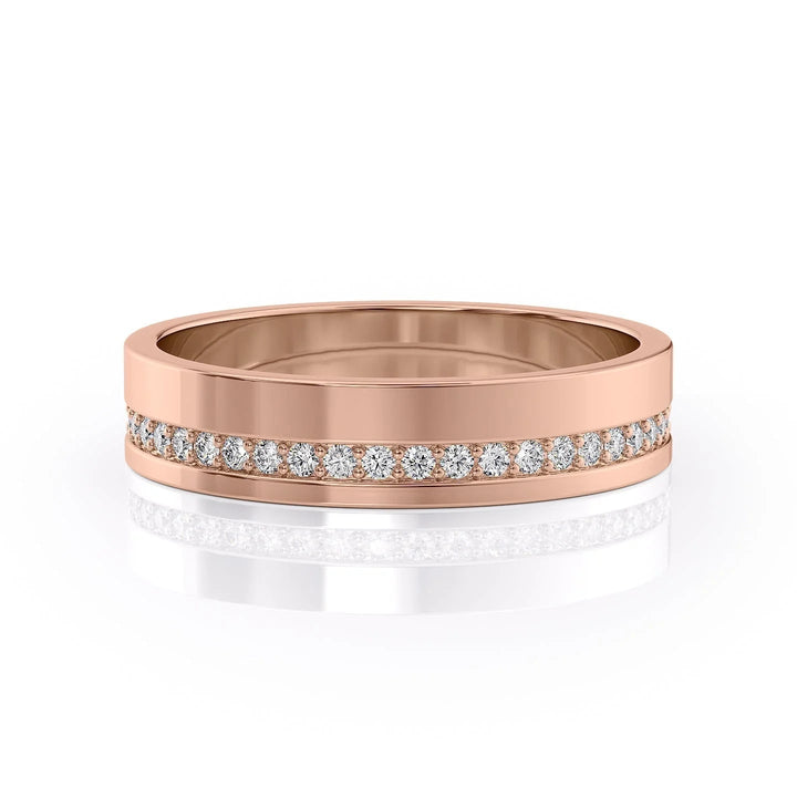 The Etan Wedding Bands Polished 14K Rose#material_14k-rose