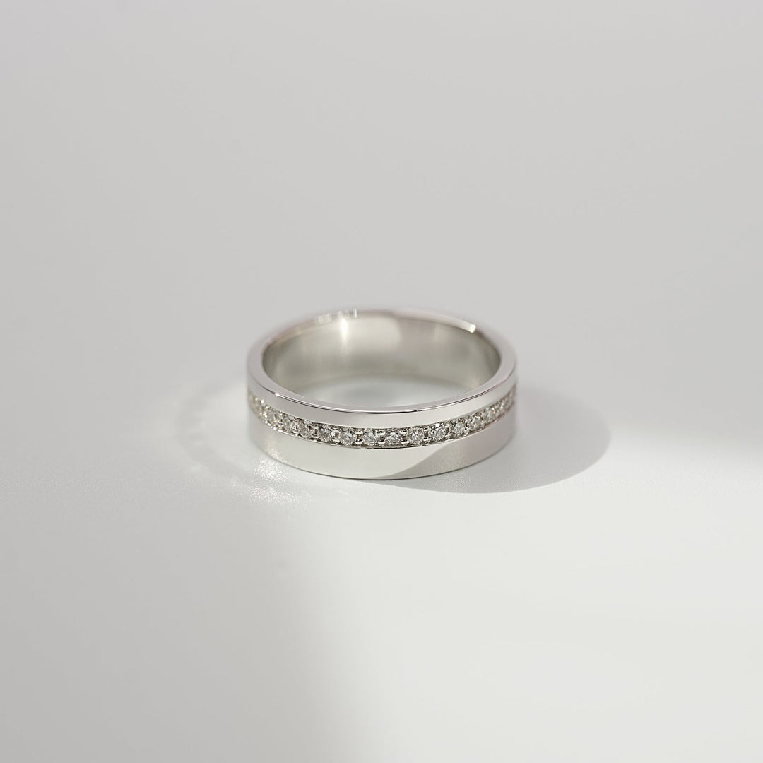 The Etan Wedding Bands Polished 18K White#material_18k-white