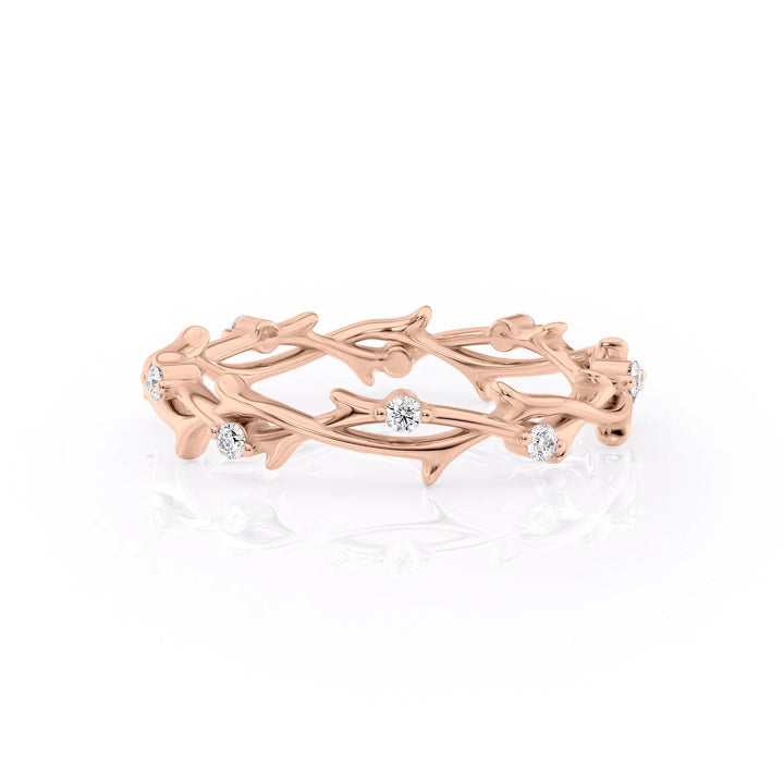 The Eternity Coco Wedding Bands Polished 14K Rose#material_14k-rose