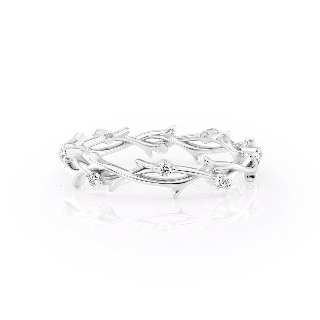 The Eternity Coco Wedding Bands Polished#material_18k-white