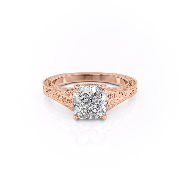 The Farrah Set With A Cushion Lab Diamond-L'Amour Brilliance #material_rose