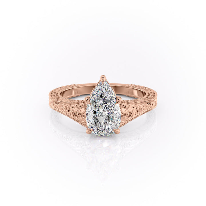 The Farrah Set With A Pear Lab Diamond-L'Amour Brilliance #material_rose