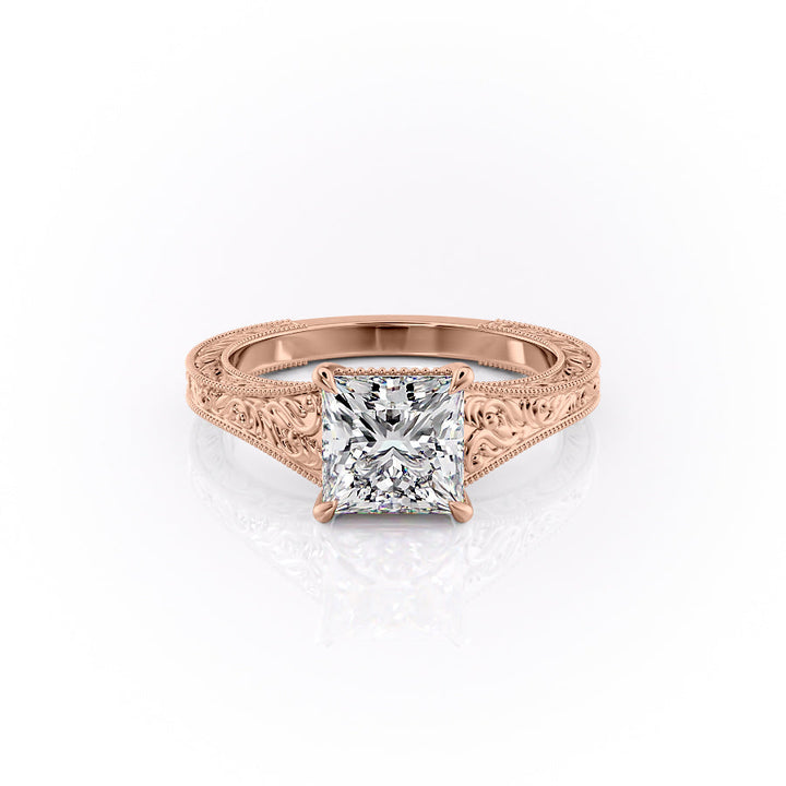 The Farrah Set With A Princess Lab Diamond-L'Amour Brilliance #material_rose