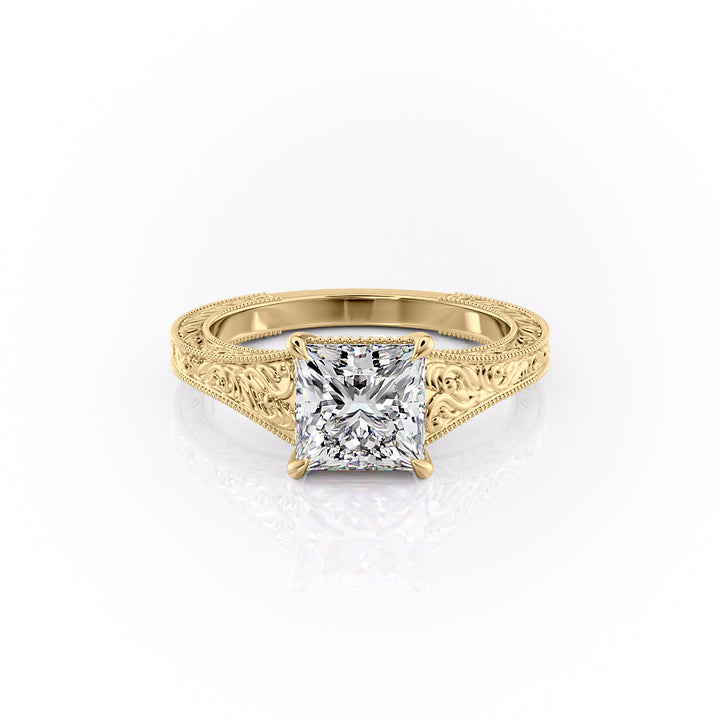 The Farrah Set With A Princess Lab Diamond-L'Amour Brilliance #material_gold