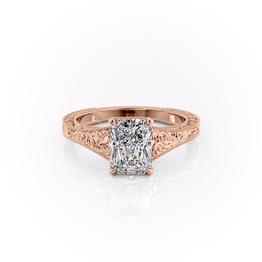 The Farrah Set With A Radiant Lab Diamond-L'Amour Brilliance #material_rose