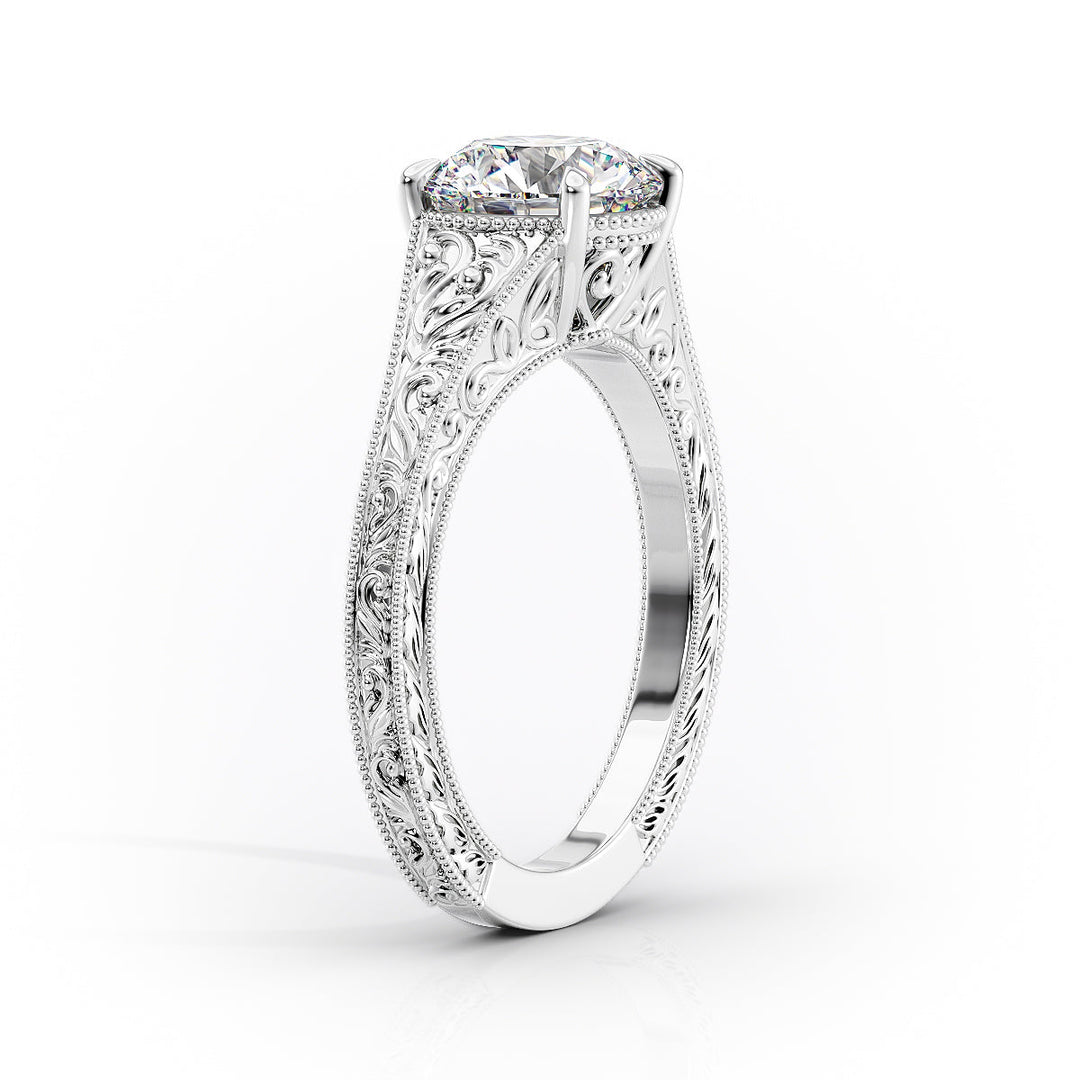 The Farrah Set With A Round Lab Diamond#material_white