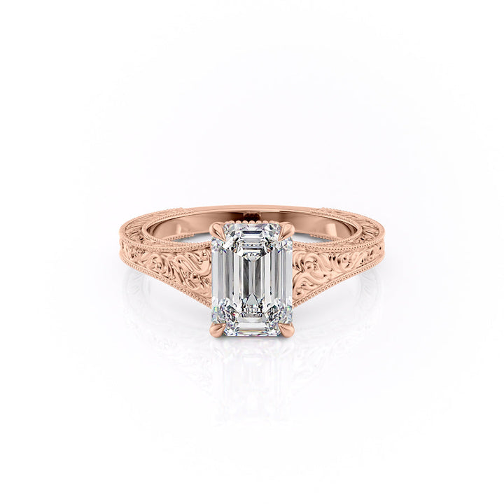 The Farrah Set With An Emerald Lab Diamond-L'Amour Brilliance #material_rose