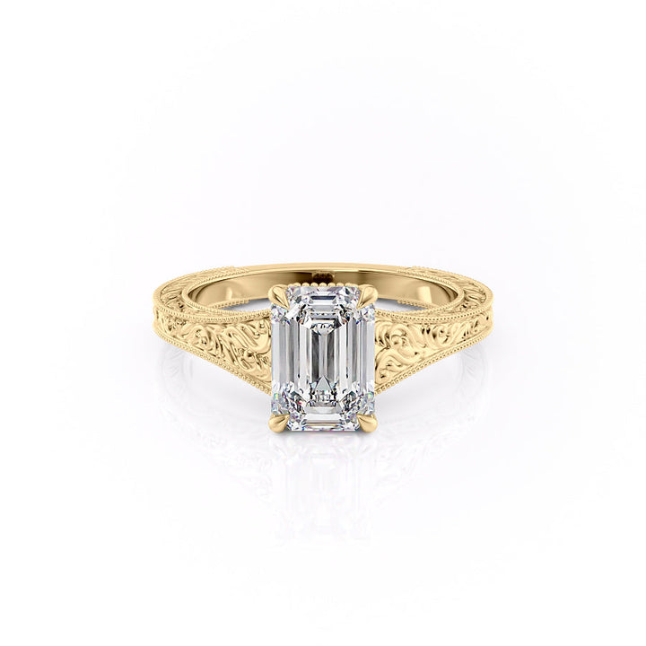 The Farrah Set With An Emerald Lab Diamond-L'Amour Brilliance #material_gold