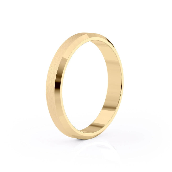 The Gabriel Wedding Bands Matte 14K Gold#material_14k-gold