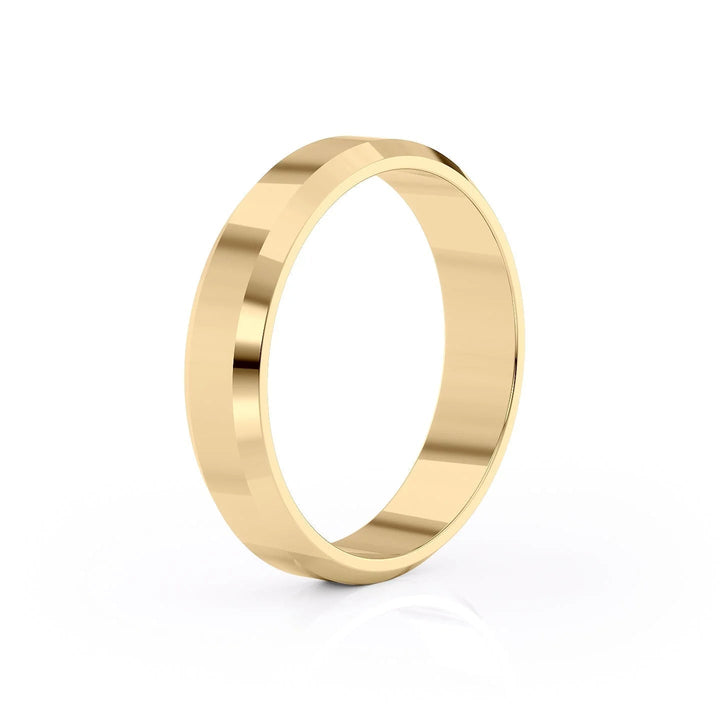 The Gabriel Wedding Bands Polished 14K Gold#material_14k-gold