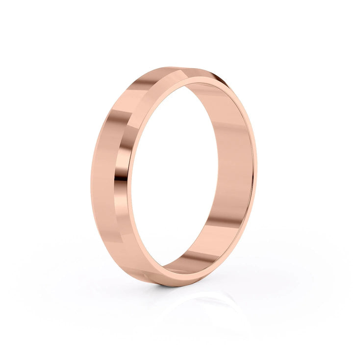 The Gabriel Wedding Bands Polished 14K Rose#material_14k-rose