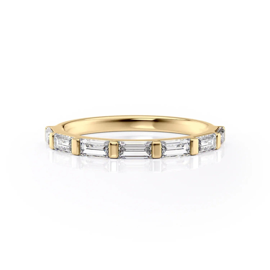 The Harmony Wedding Bands Diamonds Half Way#material_18k-gold