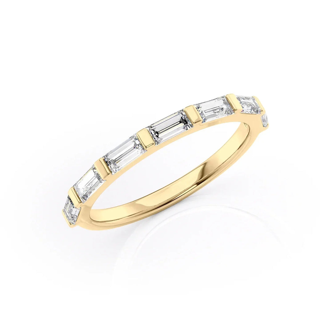 The Harmony Wedding Bands Diamonds Half Way#material_18k-gold