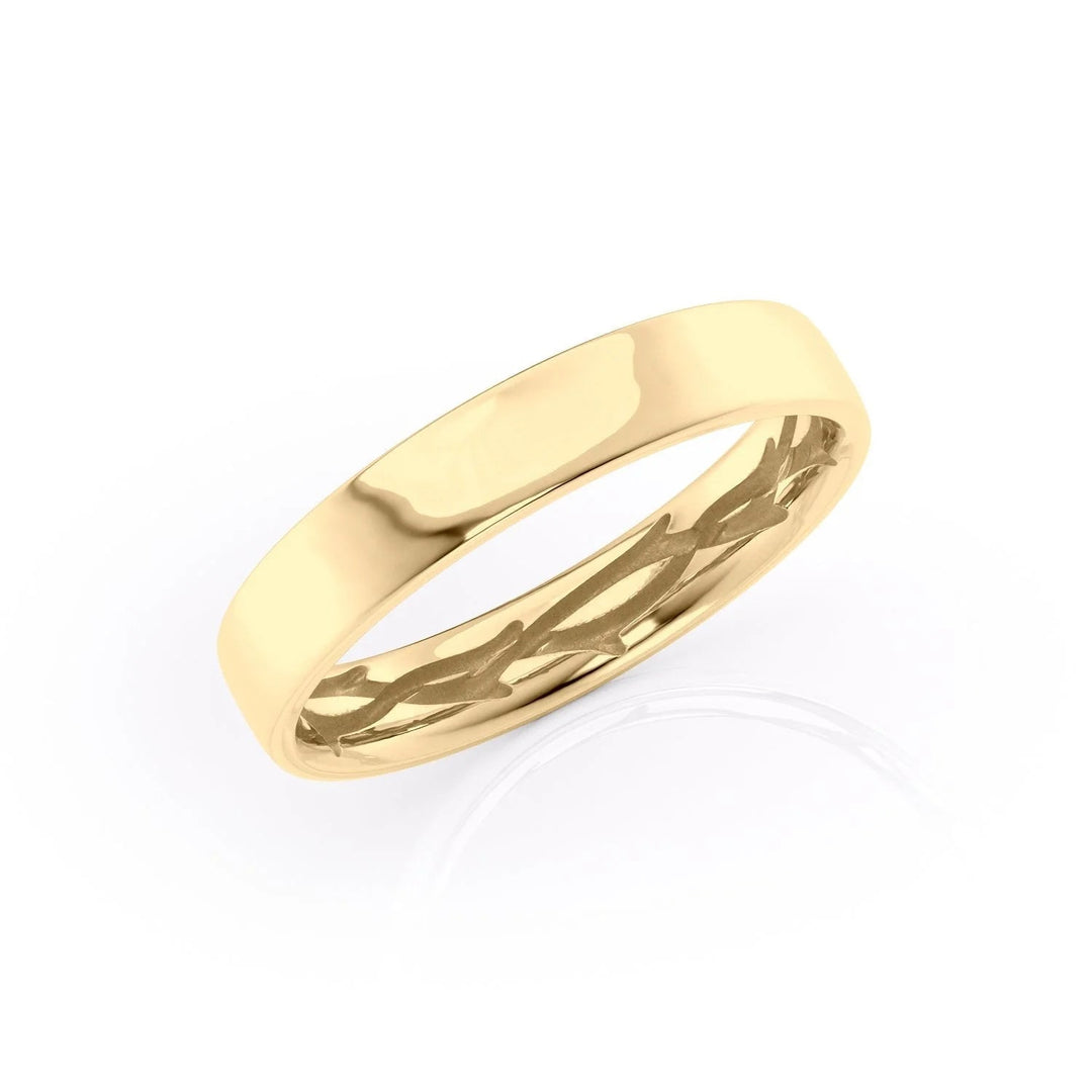 The Hidden Coco Cigar Wedding Bands 18K Gold#material_18k-gold