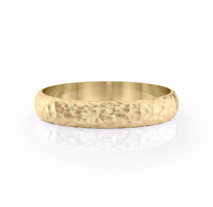 The Jameson Wedding Bands Hammered 14K Gold#material_14k-gold