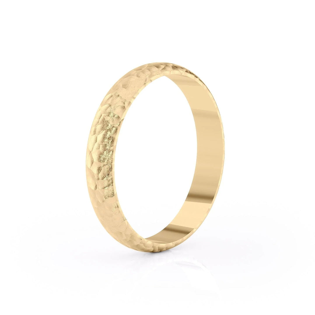 The Jameson Wedding Bands Hammered 14K Gold#material_14k-gold