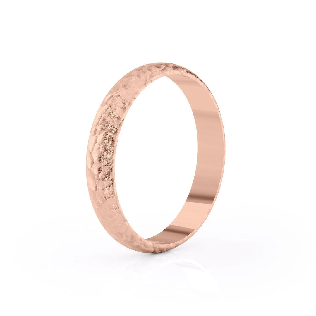 The Jameson Wedding Bands Hammered 14K Rose#material_14k-rose