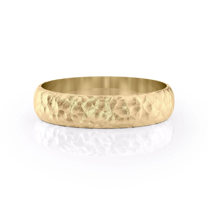 The Jameson Wedding Bands Hammered 14K Gold#material_14k-gold