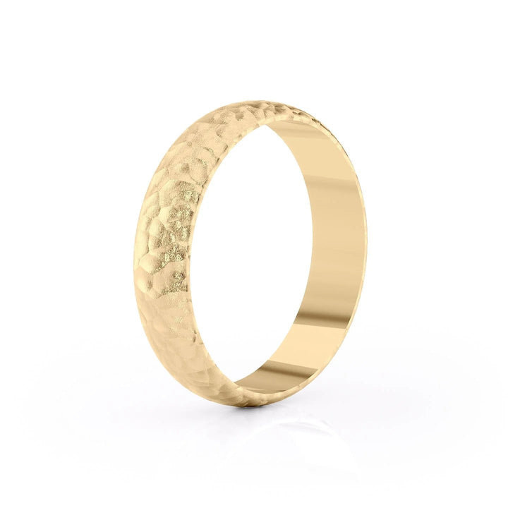 The Jameson Wedding Bands Hammered 14K Gold#material_14k-gold