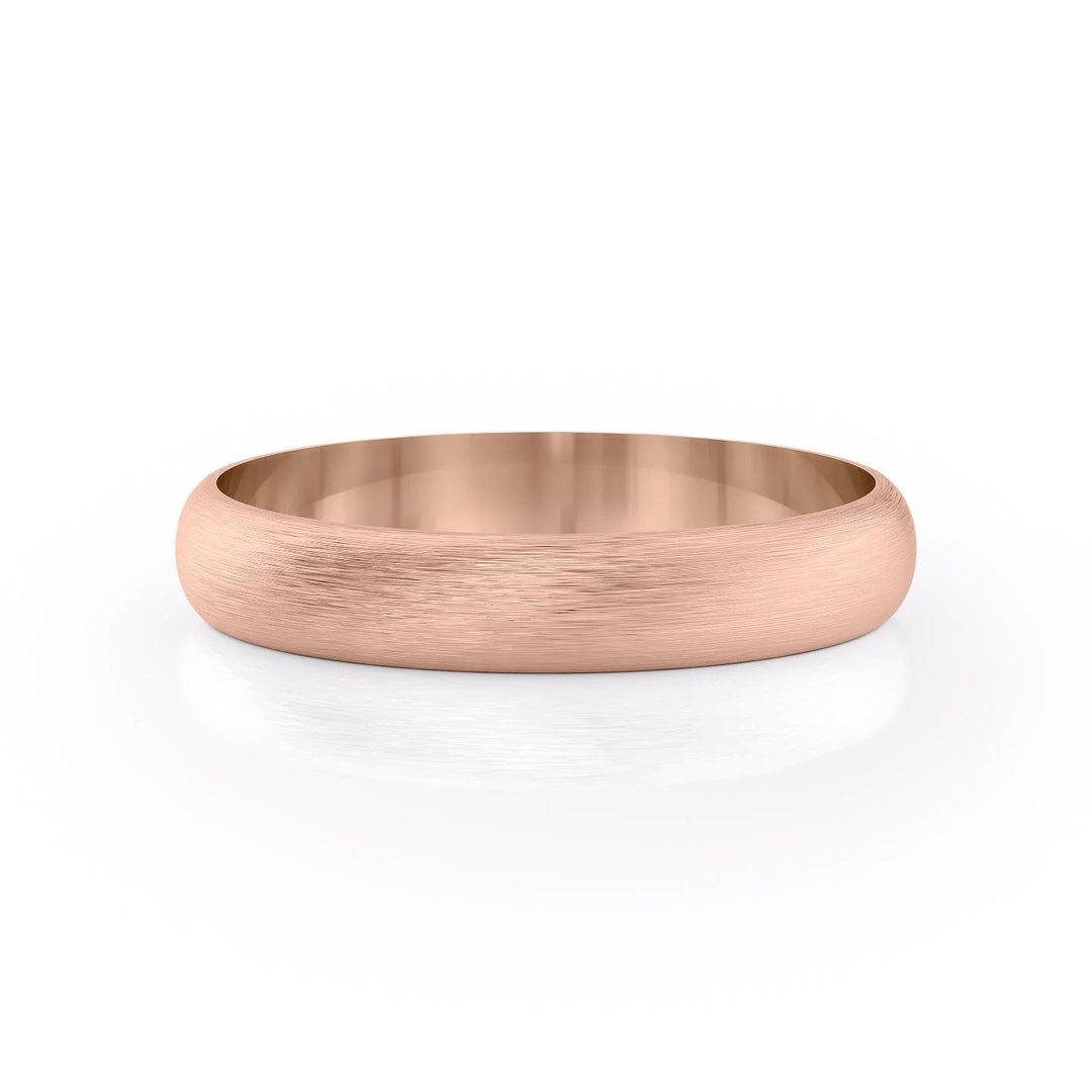 The Jameson Wedding Bands Matte 14K Rose#material_14k-rose