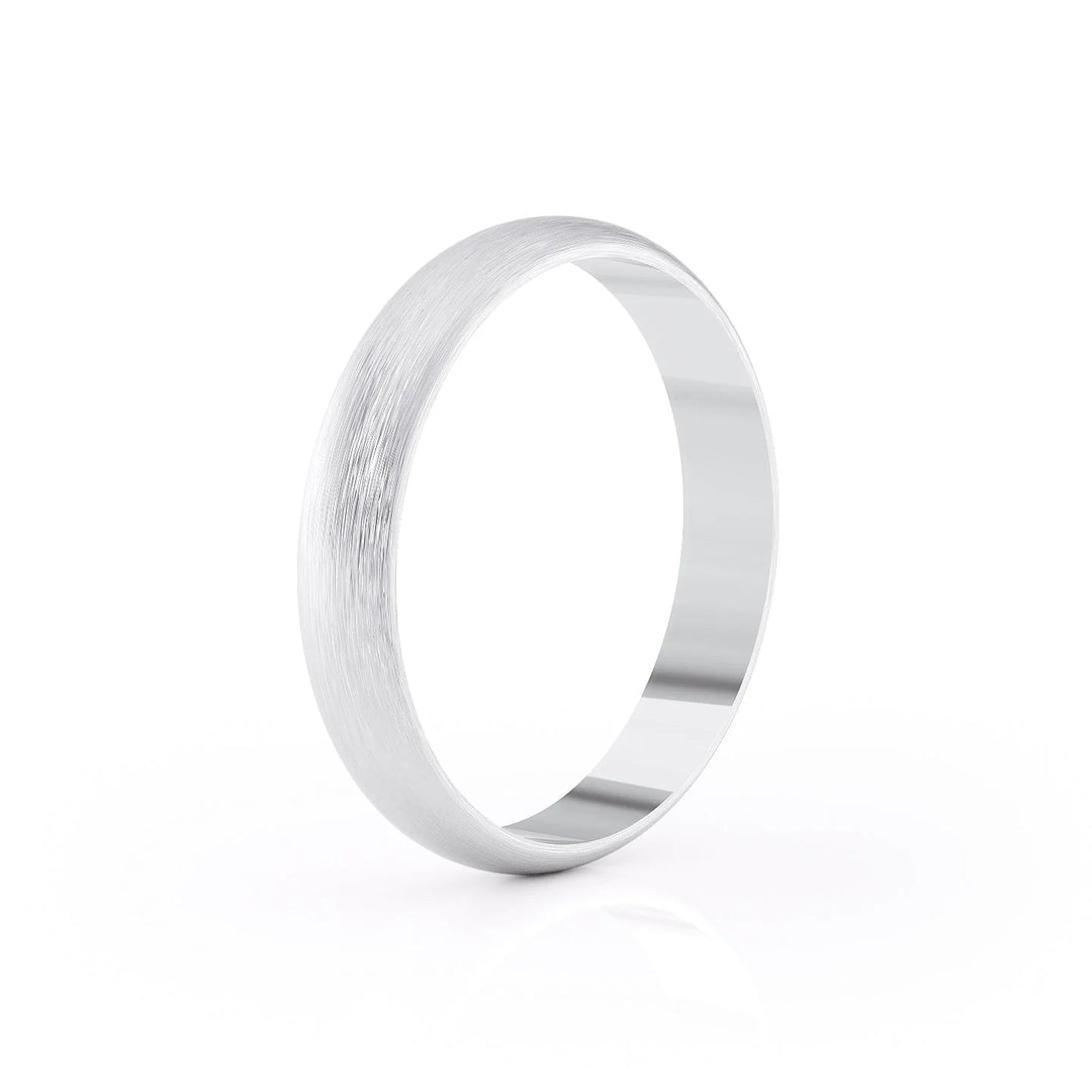 The Jameson Wedding Bands Matte 14K White#material_14k-white