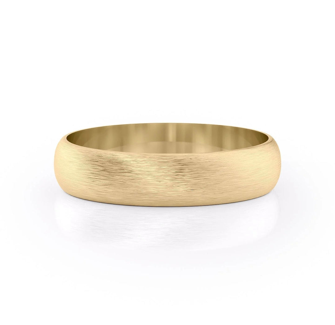 The Jameson Wedding Bands Matte 14K Gold#material_14k-gold