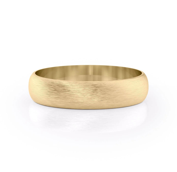 The Jameson Wedding Bands Matte 14K Gold#material_14k-gold