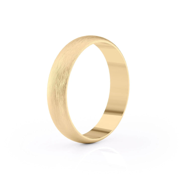 The Jameson Wedding Bands Matte 14K Gold#material_14k-gold